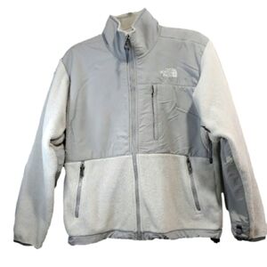 Vintage The North Face women's gray and white fleece jacket size small p…
